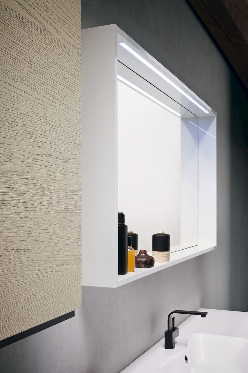 JACANA JA29 - Mobile luxury arredo bagno L.71+140+70 cm personalizzabile COMPAB