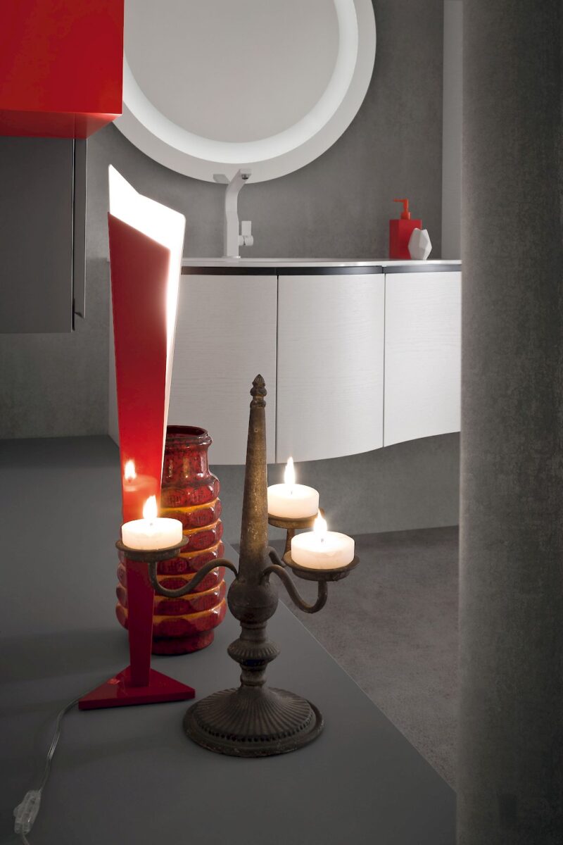 JACANA JA31 - Mobile luxury arredo bagno L.247+216 cm personalizzabile COMPAB