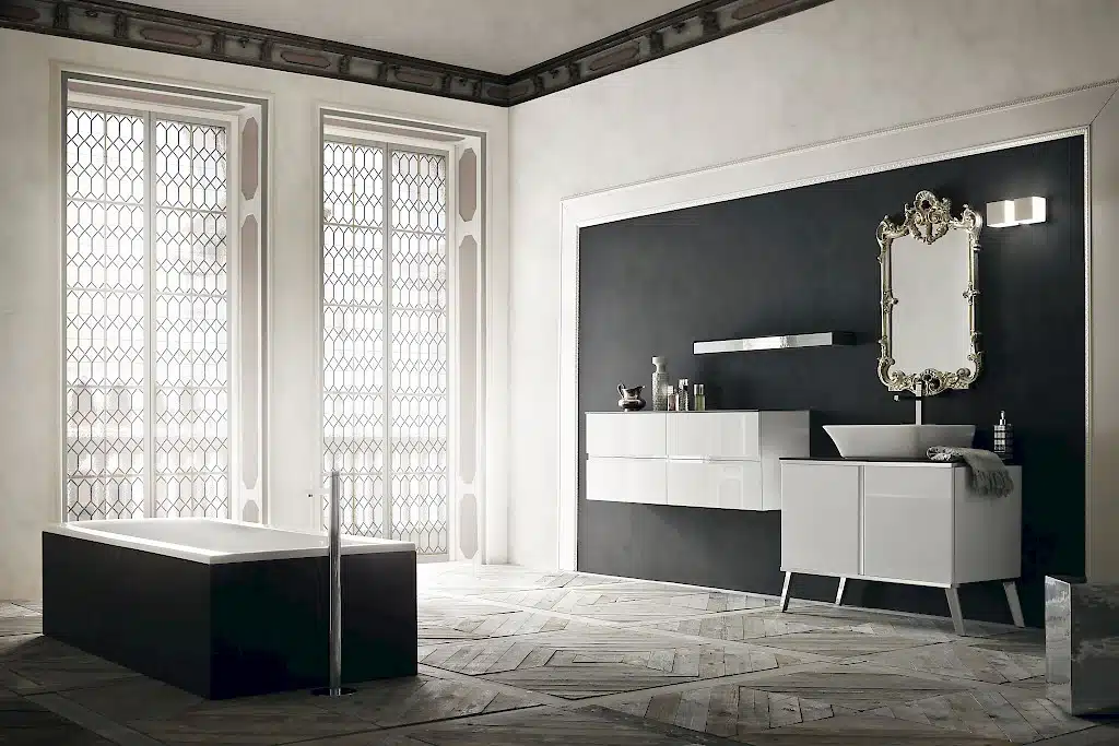 JACANA JA33 - Mobile luxury arredo bagno L.101+141 cm personalizzabile COMPAB
