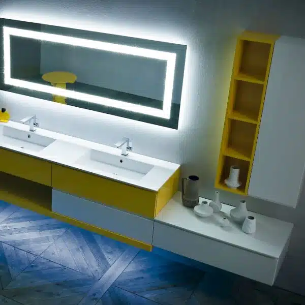 JACANA JA34 - Mobile luxury arredo bagno L.286 cm personalizzabile COMPAB