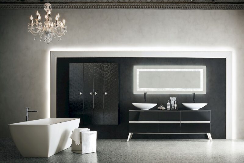 JACANA JA36 - Mobile luxury arredo bagno L.196 cm personalizzabile COMPAB