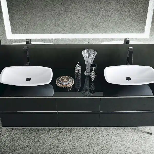 JACANA JA36 - Mobile luxury arredo bagno L.196 cm personalizzabile COMPAB