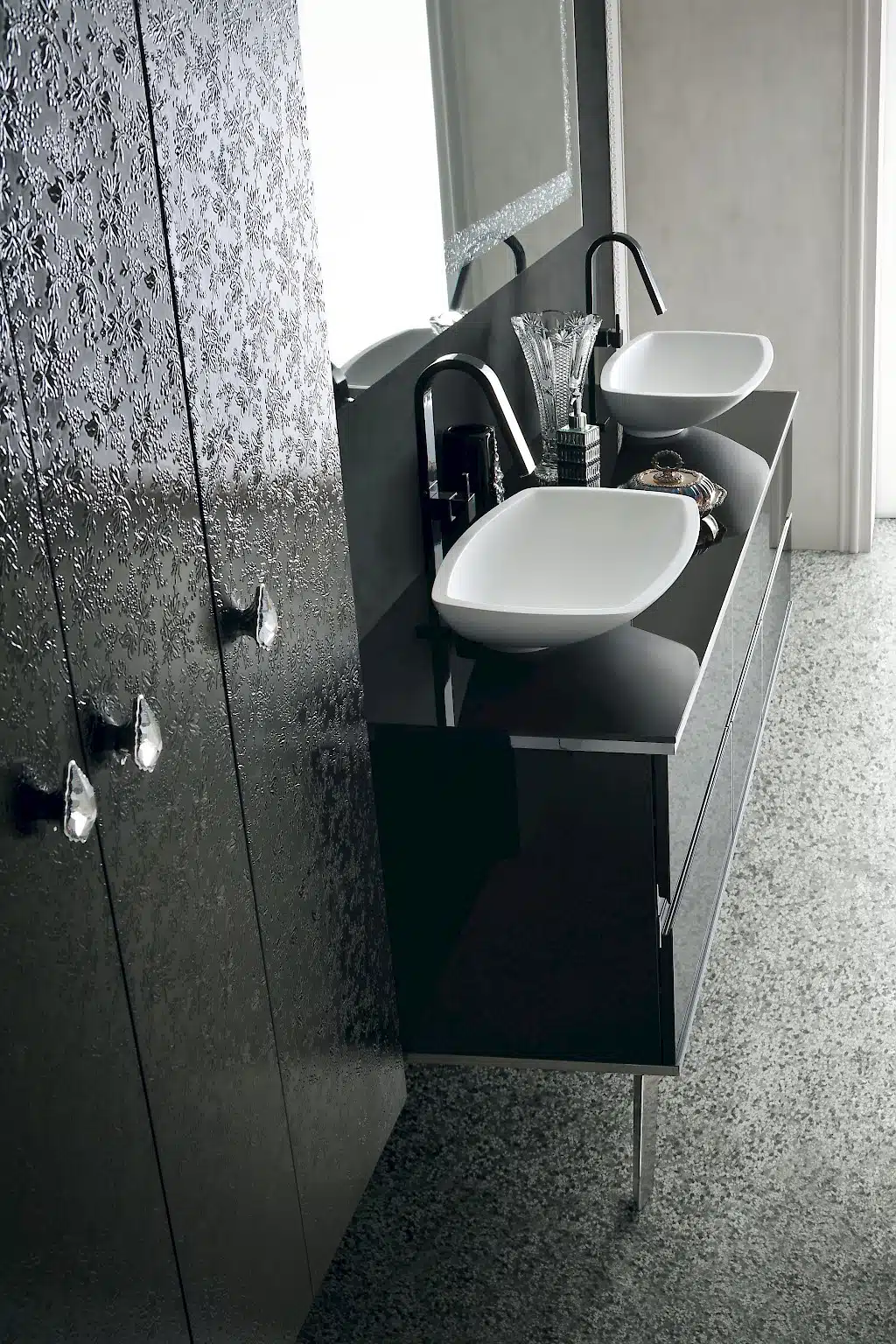 JACANA JA36 - Mobile luxury arredo bagno L.196 cm personalizzabile COMPAB
