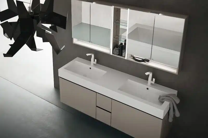 JACANA JA37 - Mobile luxury arredo bagno L.166 cm personalizzabile COMPAB