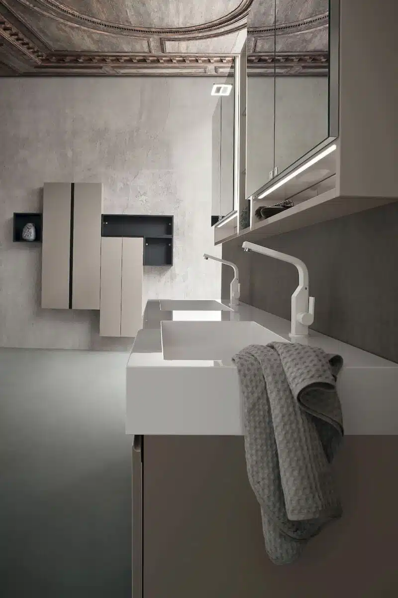 JACANA JA37 - Mobile luxury arredo bagno L.166 cm personalizzabile COMPAB