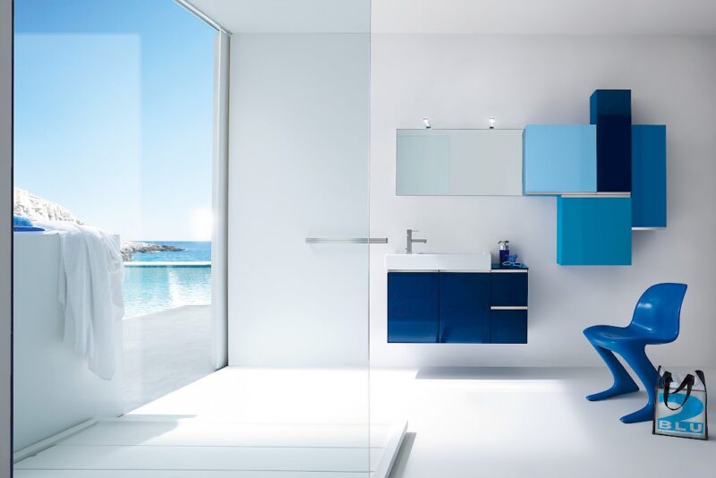 JACANA JA4 - Mobile luxury arredo bagno L.96+50+25+25 cm personalizzabile COMPAB