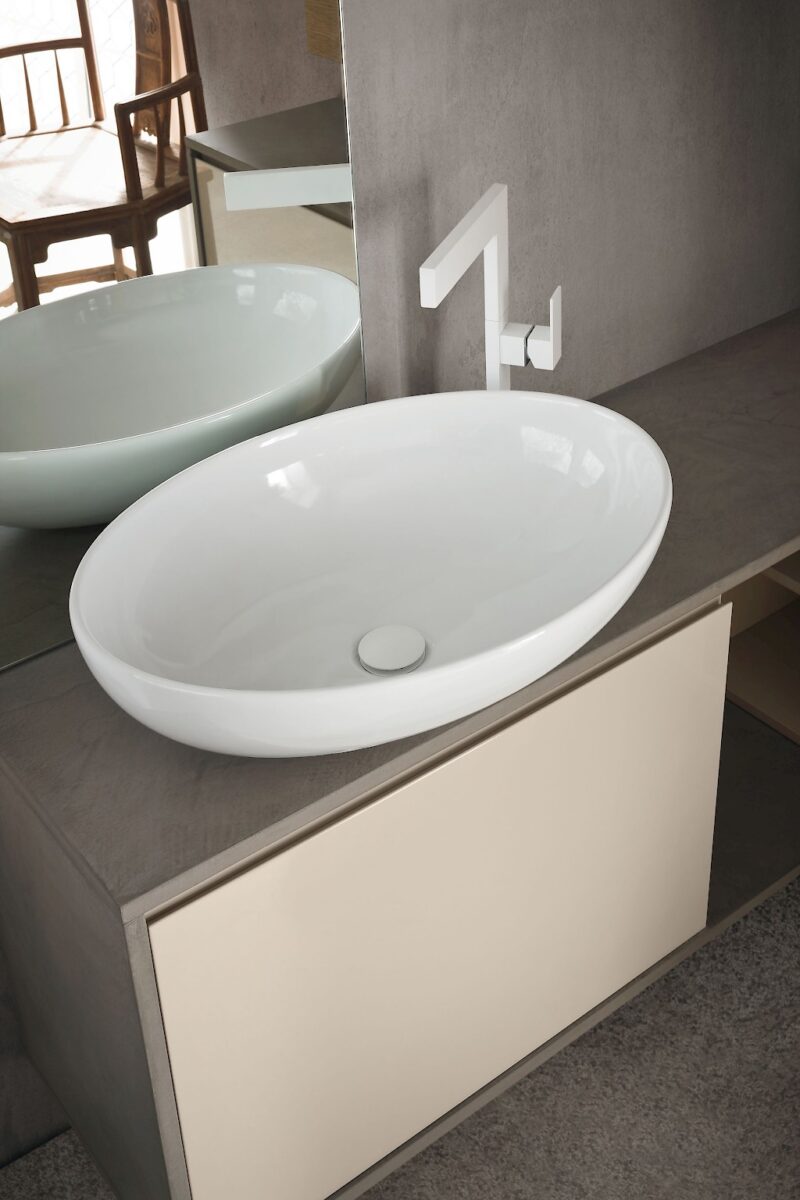 JACANA JA41 - Mobile luxury arredo bagno L.142+190 cm personalizzabile COMPAB