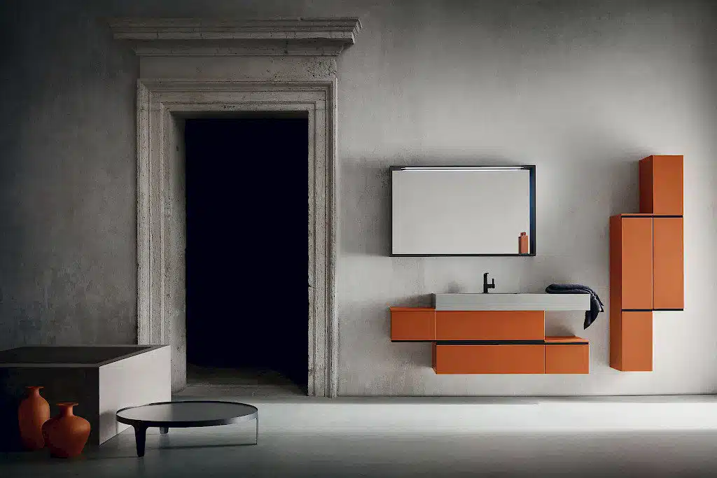 JACANA JA42 - Mobile luxury arredo bagno L.155,5+50 cm personalizzabile COMPAB