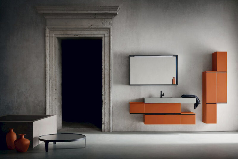 JACANA JA42 - Mobile luxury arredo bagno L.155,5+50 cm personalizzabile COMPAB