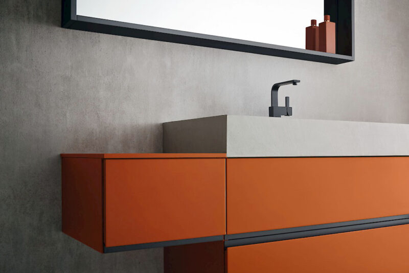 JACANA JA42 - Mobile luxury arredo bagno L.155,5+50 cm personalizzabile COMPAB