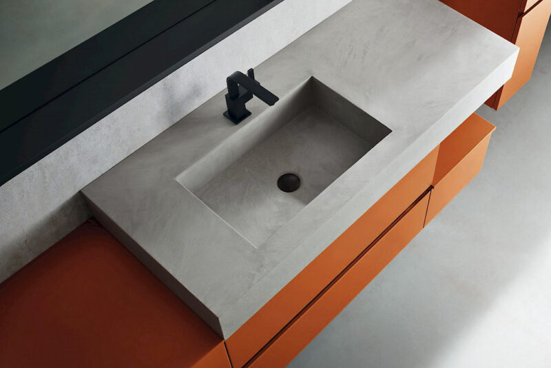 JACANA JA42 - Mobile luxury arredo bagno L.155,5+50 cm personalizzabile COMPAB