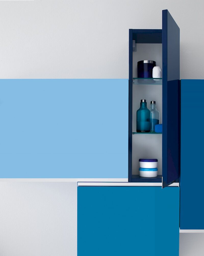 JACANA JA4 - Mobile luxury arredo bagno L.96+50+25+25 cm personalizzabile COMPAB