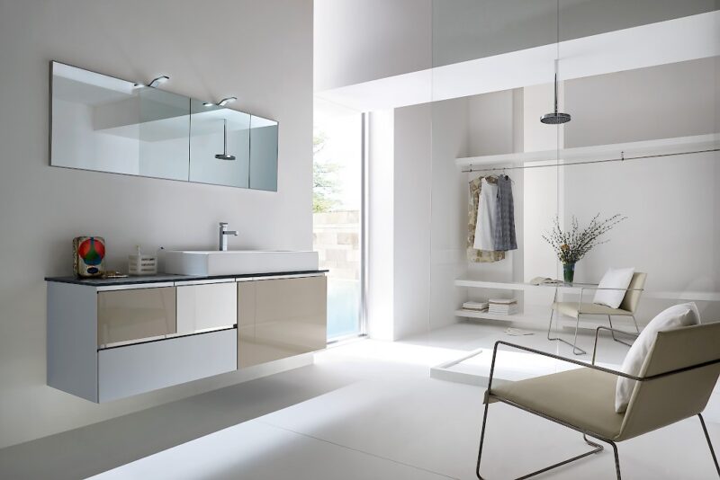 JACANA JA5 - Mobile luxury arredo bagno L.142 cm personalizzabile COMPAB