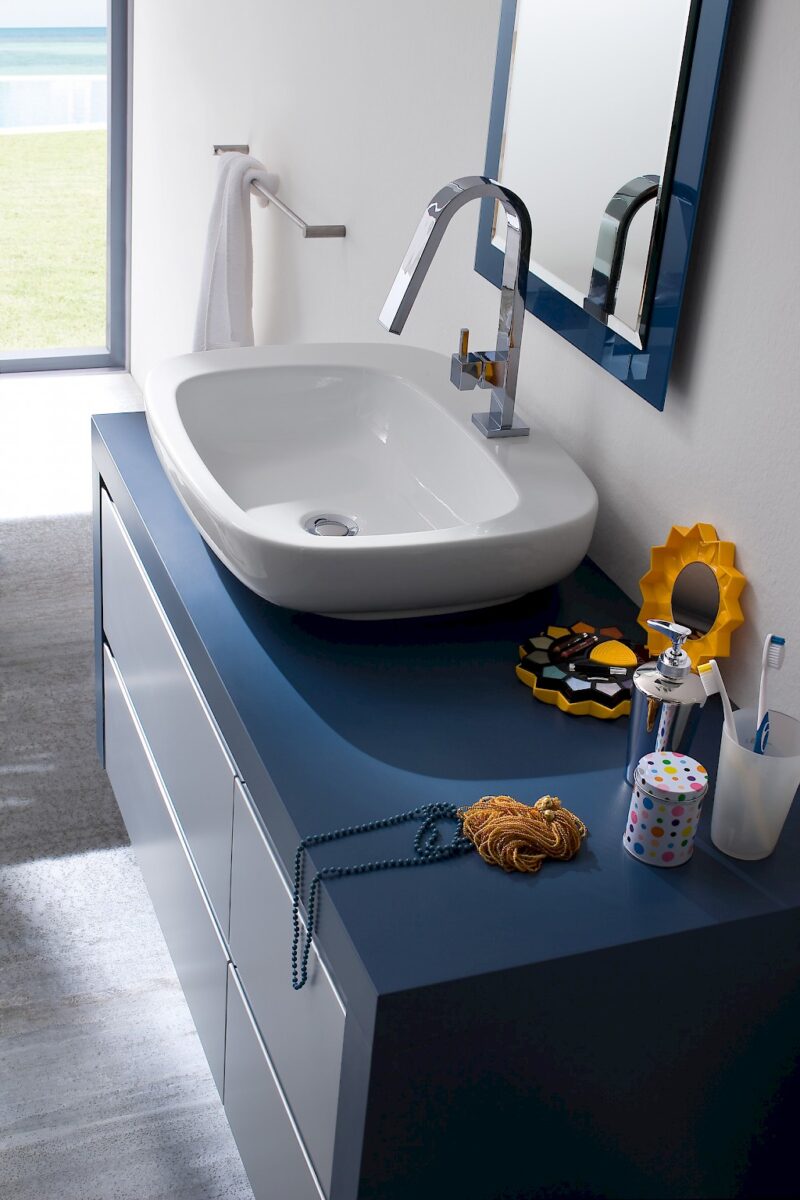 JACANA JA7 - Mobile luxury arredo bagno L.117 cm personalizzabile COMPAB