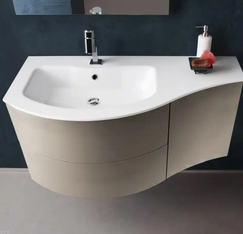 Mobile Bagno Curvo Design B201 Compab - Arredo Moderno Personalizzabil - foto 5