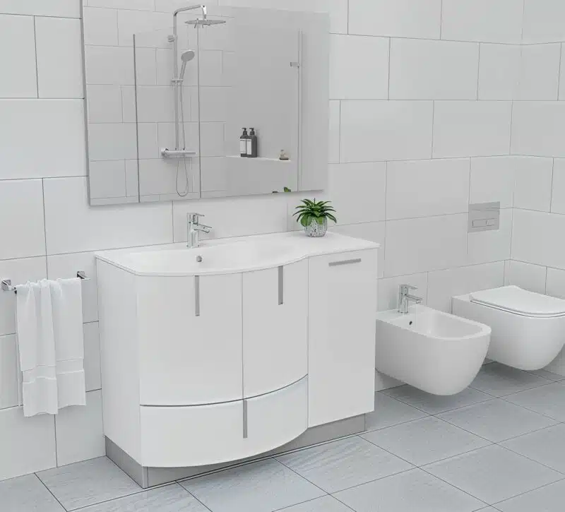 Mobile Bagno Curvo COMPAB CN9 - Design Moderno e Funzionale - foto 3