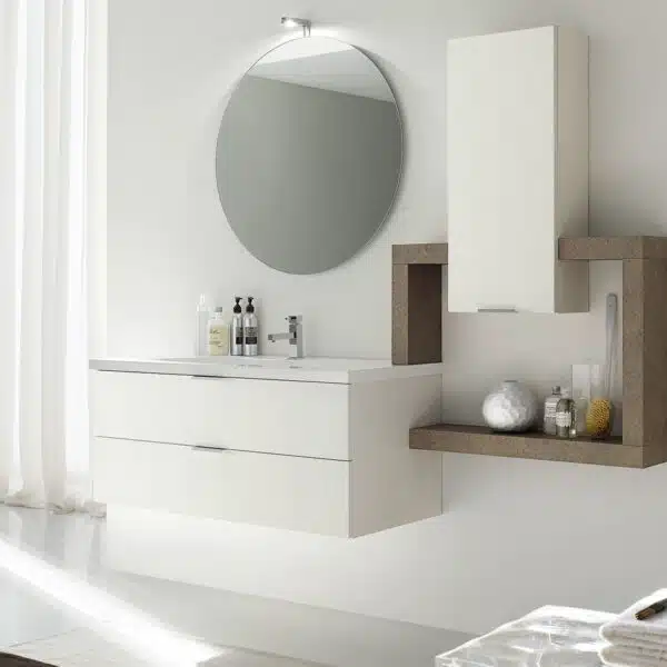 AR-FR07 - Mobile arredo bagno design L.180 cm personalizzabile COMPAB
