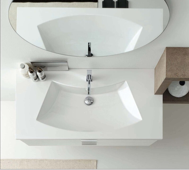 AR-FR07 - Mobile arredo bagno design L.180 cm personalizzabile COMPAB