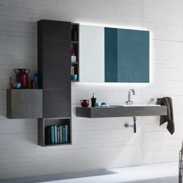 B-GO BG10 - Mobile arredo bagno design L.188 cm personalizzabile COMPAB