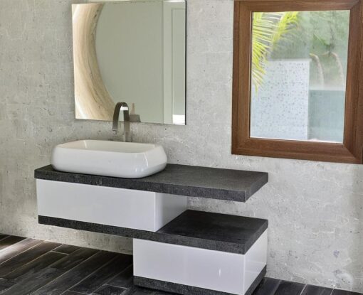 EL20 – Mobile arredo bagno design sospeso L.140 cm personalizzabile COMPAB