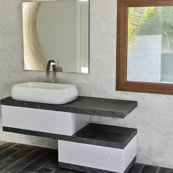 EL20 – Mobile arredo bagno design sospeso L.140 cm personalizzabile COMPAB