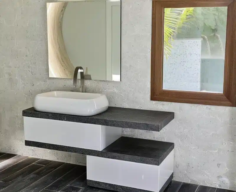 EL20 – Mobile arredo bagno design sospeso L.140 cm personalizzabile COMPAB - foto 1