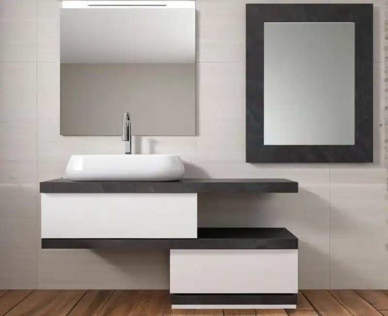 EL20 – Mobile arredo bagno design sospeso L.140 cm personalizzabile COMPAB - foto 2