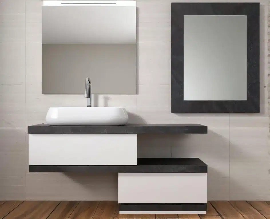 EL20 – Mobile arredo bagno design sospeso L.140 cm personalizzabile COMPAB - foto 2