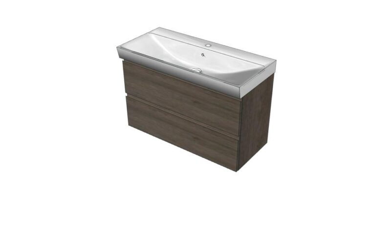 BGO - Mobile arredo bagno design L.86 cm Compab + SET UP Lavabo