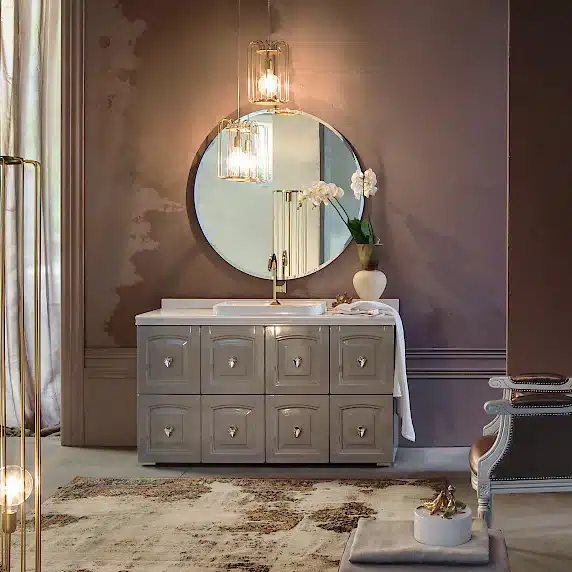 Acanthis AC12 - Mobile luxury arredo bagno L143 x P 51,5 cm personalizzabile COMPAB