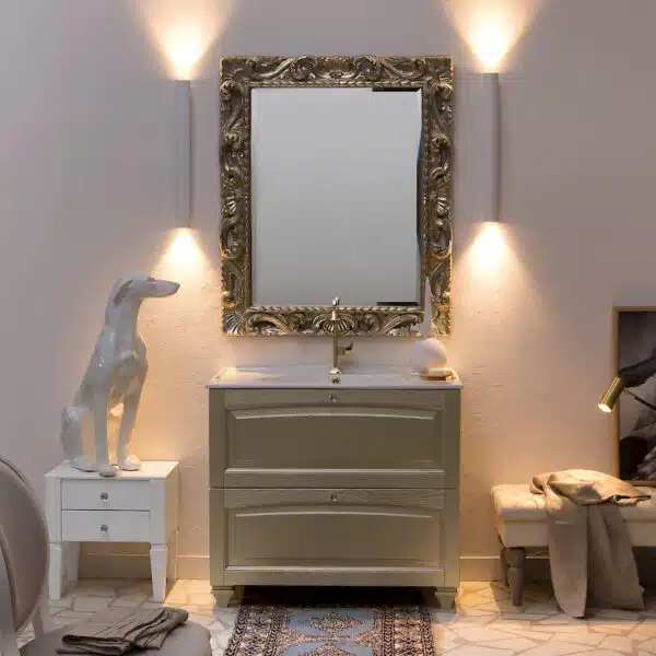 Acanthis AC21 - Mobile luxury arredo bagno L 47+97 x P 38/52 cm personalizzabile COMPAB