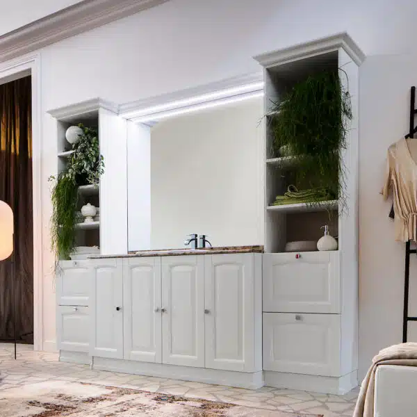 Acanthis AC17 - Mobile luxury arredo bagno L 250 x P 56 cm personalizzabile COMPAB