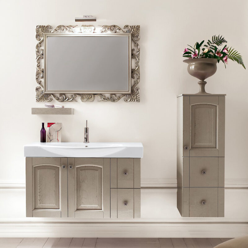 Acanthis AC22 - Mobile luxury arredo bagno L 97+35 x P 49/38 cm personalizzabile COMPAB