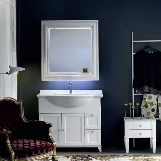 Diamante DM13 - Mobile luxury arredo bagno L 47+100,1 x P 38/52 cm personalizzabile COMPAB