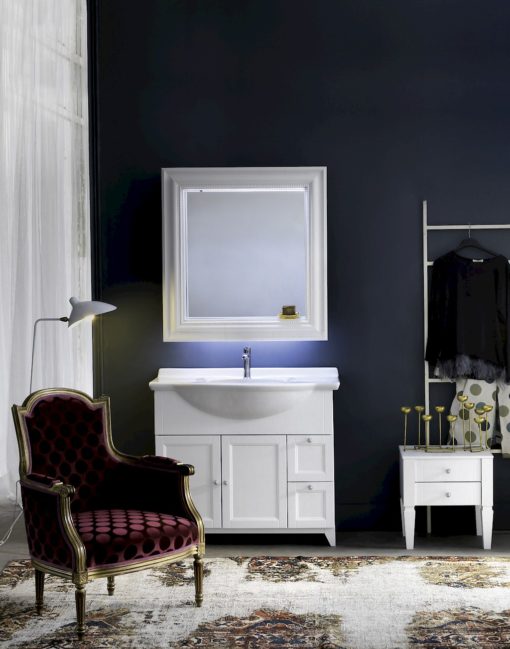 Diamante DM13 - Mobile luxury arredo bagno L 47+100,1 x P 38/52 cm personalizzabile COMPAB