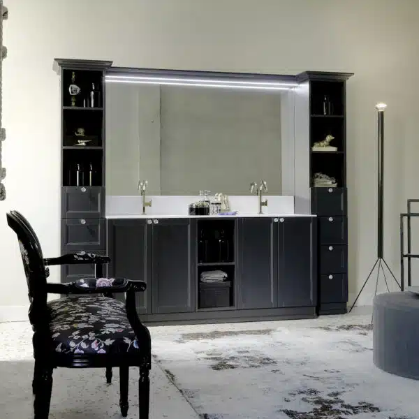 Diamante DM18 - Mobile luxury arredo bagno L 255 x P 54 cm personalizzabile COMPAB