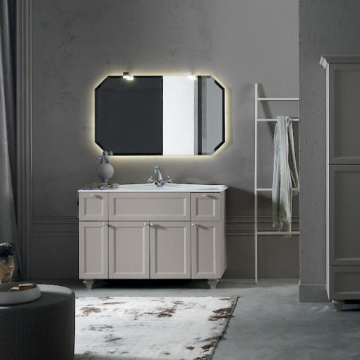 Diamante DM15 - Mobile luxury arredo bagno L 122,5 x P 51,5 cm personalizzabile COMPAB