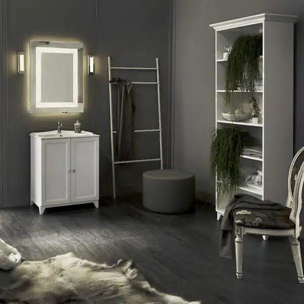 Diamante DM20 - Mobile luxury arredo bagno L 72,2+80 x P 51,5/42 cm personalizzabile COMPAB