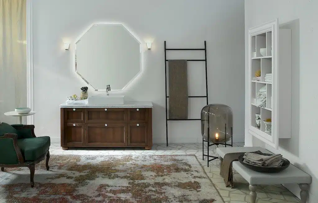 Diamante DM21 - Mobile luxury arredo bagno L 155 x P 51,5 cm personalizzabile COMPAB