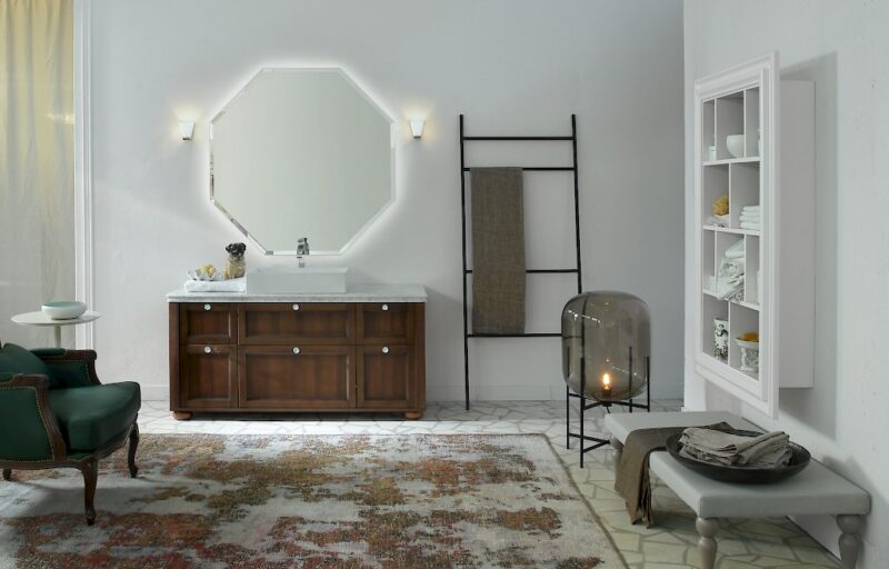 Diamante DM21 - Mobile luxury arredo bagno L 155 x P 51,5 cm personalizzabile COMPAB
