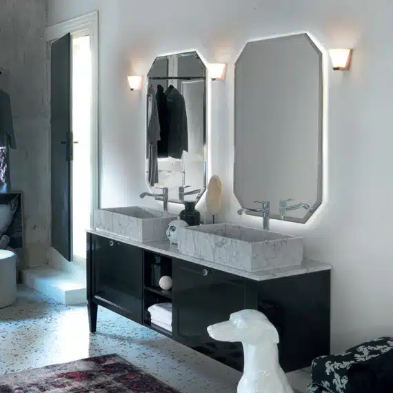 Diamante DM25 - Mobile luxury arredo bagno L 190 x P 51,5 cm personalizzabile COMPAB