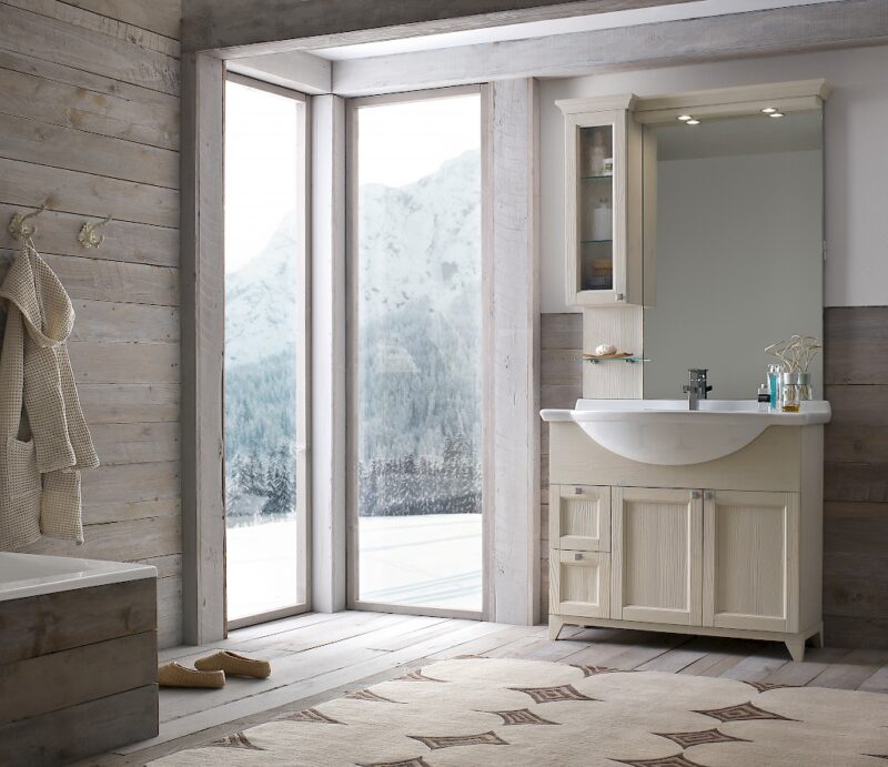 Diamante DM8 - Mobile luxury arredo bagno L 101 x P 52 cm personalizzabile COMPAB