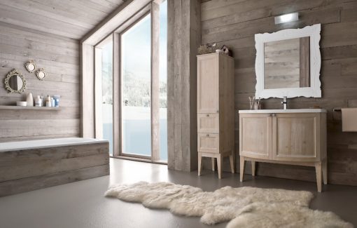 Diamante DM6 - Mobile luxury arredo bagno L 96+35 x P 38/51 cm personalizzabile COMPAB