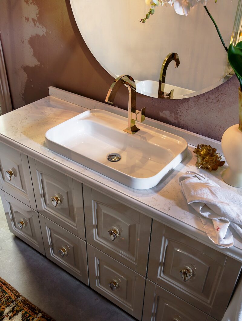 Acanthis AC12 - Mobile luxury arredo bagno L143 x P 51,5 cm personalizzabile COMPAB