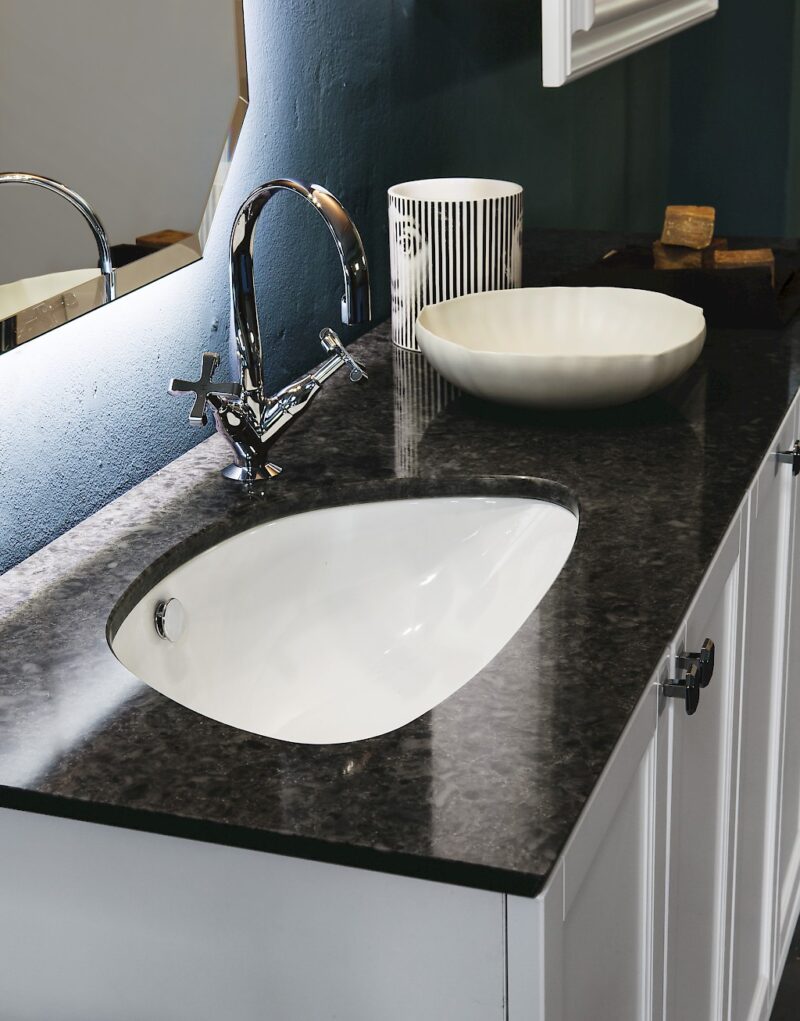 Diamante DM17 - Mobile luxury arredo bagno L 178+105 x P 51,5/26 cm personalizzabile COMPAB
