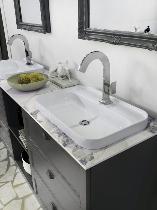 Diamante DM22 - Mobile luxury arredo bagno L 191 x P 51 cm personalizzabile COMPAB