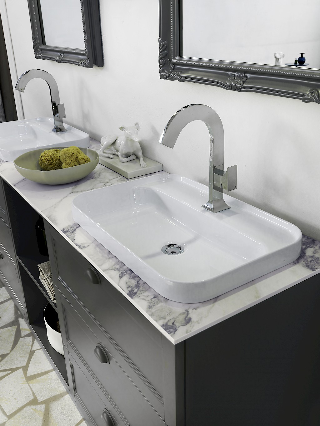 Diamante DM22 - Mobile luxury arredo bagno L 191 x P 51 cm personalizzabile  COMPAB - INTERNO77