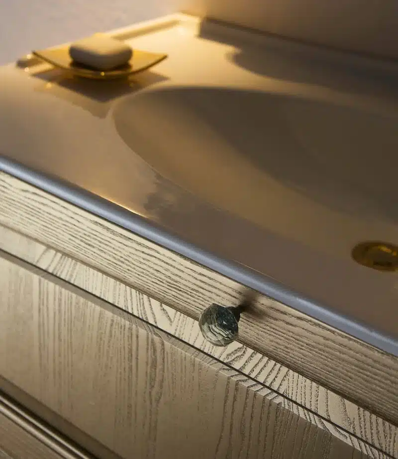 Acanthis AC21 - Mobile luxury arredo bagno L 47+97 x P 38/52 cm personalizzabile COMPAB