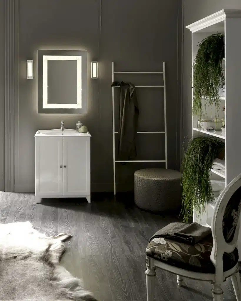 Diamante DM20 - Mobile luxury arredo bagno L 72,2+80 x P 51,5/42 cm personalizzabile COMPAB