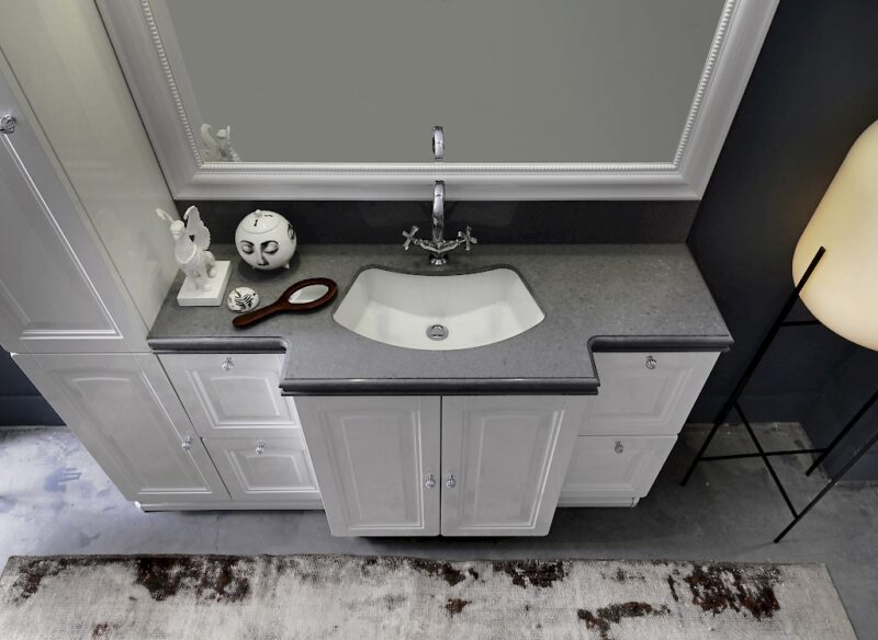 Acanthis AC13 - Mobile luxury arredo bagno L 181,5 x P 56/51,5/38 cm personalizzabile COMPAB